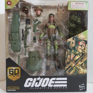 G.I Joe Classified Series 60th Anniversary Marine Sniper 6" Action Figure New!